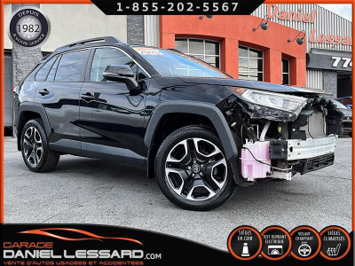Toyota RAV4 AWD, TRAIL, CUIR, TOIT OUVRANT, LÉGER DOMMAGE 2019