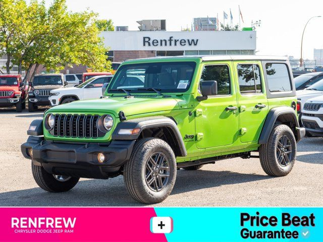 2025 Jeep Wrangler Sport S 4 Door 4x4, Remote Start in Cars & Trucks in Calgary