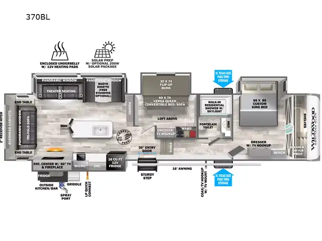2024 Forest River RV Wildwood Heritage Glen 370BL in Travel Trailers & Campers in Truro - Image 25