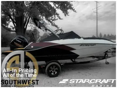 2023 Starcraft SVX OB 190 + $1500 Watersports Package Included!! 2023 Starcraft SVX 190 OB Descripti...
