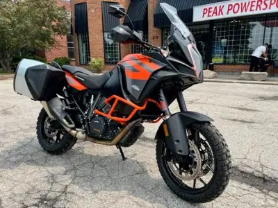 Loaded up BIG BORE dual sport.... ready for ADVENTURE! This KTM 1290 Adventure S will take you anywh...