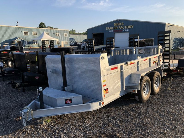 7 Ton Miska Galvanized Dump Trailer in Cargo & Utility Trailers in Oakville / Halton Region