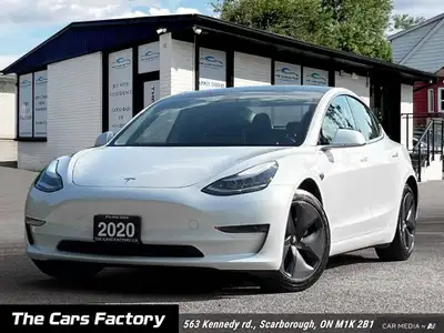2020 TESLA MODEL 3 STANDARD RANGE PLUS – IMMACULATE! 1 Owner | No Accidents | White on Black | Fully...