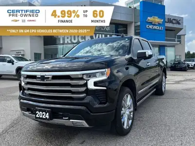 4.99% FINANCE FOR 60 MONTHSThe 2024 Chevrolet Silverado 1500 High Country is a powerhouse in a sleek...