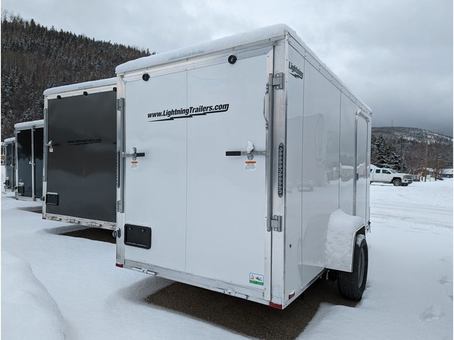  2023 Lightning LTF612SA 6x12 blanche in Cargo & Utility Trailers in Gaspé - Image 2