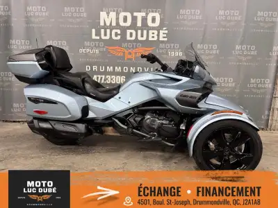 Can-Am Spyder F3 Limited 2021 SEULEMENT 16 628 KM TRANSMISSION SEMI-AUTOMATIQUE 6 VITESSES MODÈLE LI...