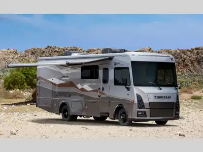Winnebago Vista NPF Limited Edition Class A gas motorhome 29NP highlights: Rear Private Bedroom Sofa...