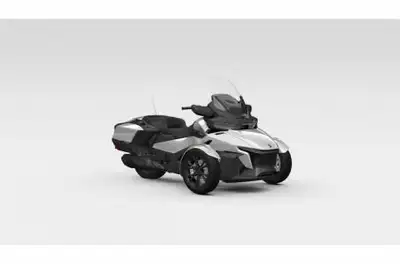 DEMO 2023 Can-Am RT in hyper silver. This 2-up touring model features the Rotax 1330 ACE engine with...