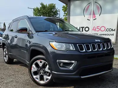 ***FINANCEMENT 99.9% APPROUVÉ***JEEP COMPASS LIMITED 2018***LIMITED,CUIR,TOIT PANO,NAV,4X4,MAGS***FI...