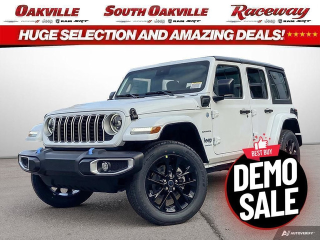 2024 Jeep Wrangler 4DR SAHARA | DEMO | HEATED LEATHER | HYBRID | in Cars & Trucks in Oakville / Halton Region