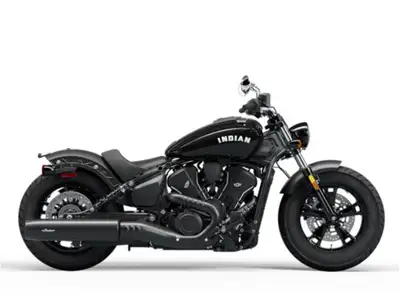 Credit approved in minutes* OACJust...CLICK HERE 2025 Indian Motorcycle Scout Sixty Bobber Black Met...