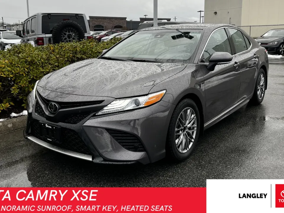 2020 Toyota Camry XSE; LEATHER, PANORAMIC SUNROOF, REMOTE/SERVIC