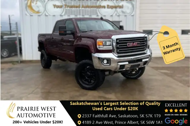 2016 GMC Sierra 3500HD SLE Crew Cab 6.6L V8 Diesel63860079196163120