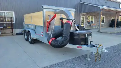 Brand New Duratrail Premium Galvanized Leaf Vac Dump Trailer. Built on site in Brantford Ontario to...