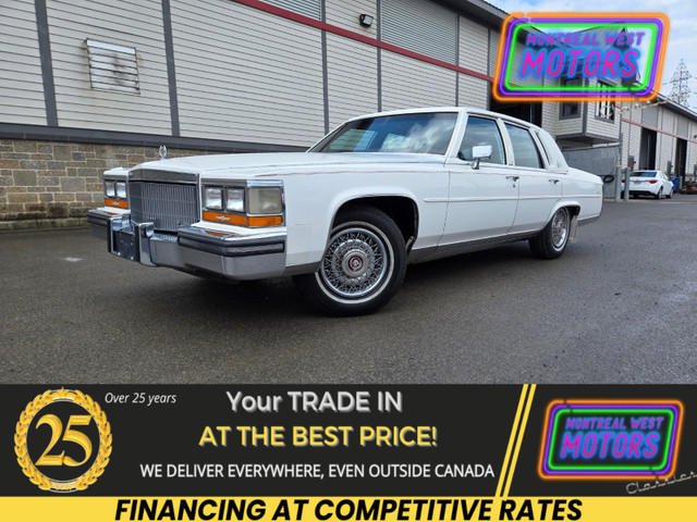 1989 Cadillac Brougham D'Elegance / 24in Wheels + OEM Wheels Pei in Classic Cars in West Island - Image 3