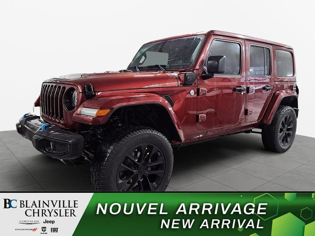 2022 Jeep WRANGLER 4XE 4XE PLUG-IN SAHARA CUIR GPS MARCHEPIEDS M in Cars & Trucks in Laval / North Shore