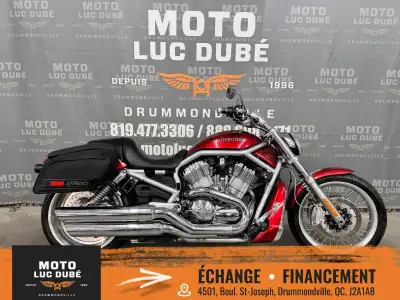 Harley-Davidson VRSCA V-ROD 2008 48 555 KM MOTO CANADIENNE ALARME EXHAUST SCREAMIN EAGLE SACOCHES NO...