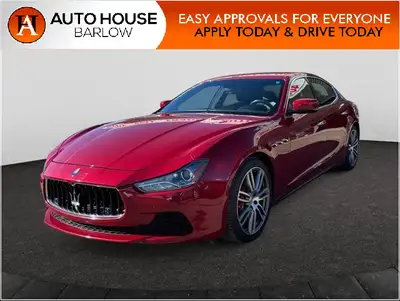 2014 MASERATI GHIBLI S Q4 WITH 102822KMS. LUXURY, NAVIGATION, SUNROOF, PUSH BUTTON START, BLUETOOTH,...