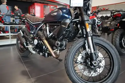 2025 Ducati Scrambler Nightshift Blue FUTURE COMES AT NIGHT The next generation of Scrambler Nightsh...