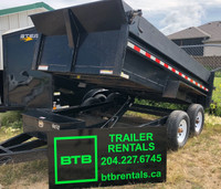 BTB TRAILER RENTALS, CARGO, DUMP, CAR HAULER, BEST RATES!!