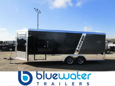 SALE!! REGULAR $21,695 NOW ONLY $20,480.00!! Legend 8 Wide Aluminum Deluxe V-Nose Snowmobile Trailer...