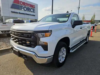2024 Chevrolet Silverado 1500 2WD Reg Cab 140" Work Truck, 5.3L V8 Gas, 8ft Box, Keyless Entry, Back...