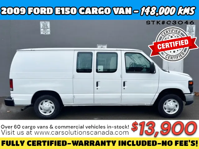 2009 FORD E-150 CARGO VAN***FULLY CERTIFIED*** E-150