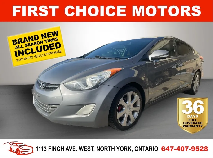 2013 HYUNDAI ELANTRA LIMITED ~AUTOMATIC, FULLY CERTIFIED WITH WA