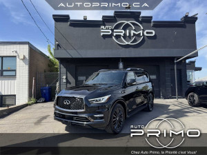 2022 Infiniti QX80 ProActive 7Pass DVD Cuir Caramel Toit Carplay Cam