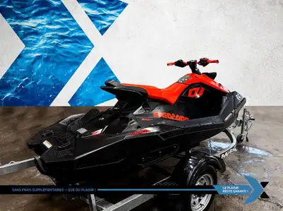 SPARK TRIXX 3UP SEADOO SPARK TRIXX 3UP 150 HEURES REMORQUE VENDU EN SUS GARANTIE PROLONGÉE jusqu'à 4...