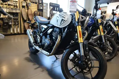 Argyll Motorsports 2026 Triumph Speed 400 White The Speed 400 brings Triumph’s unmistakable stripped...