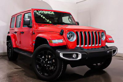 2021 Jeep Wrangler UNLIMITED + 4XE HYBRIDE + CUIR SIEGES CHAUFFA