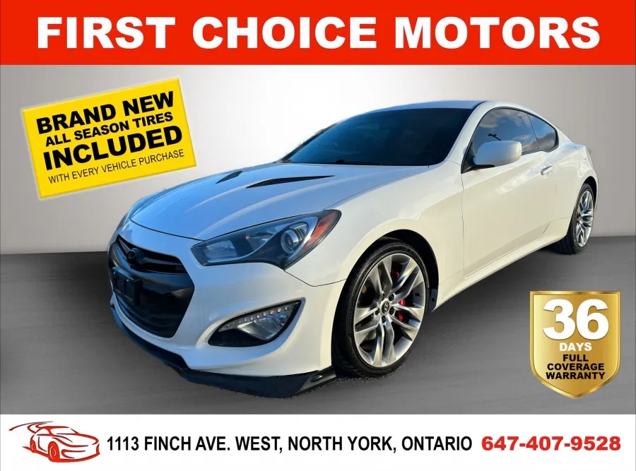 2013 HYUNDAI GENESIS COUPE R-SPEC ~MANUAL, FULLY CERTIFIED WITH