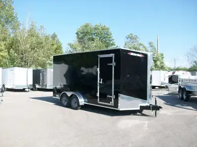 Remorque neuve 7' x 16' v-nose 2 essieux 3500LB. FREIN ELECTRIQUE 7'de haut interieur plywood 3/4 pl...