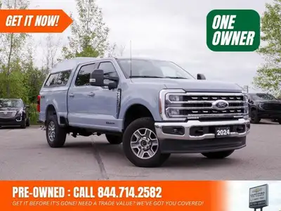 The 2024 Ford Super Duty F-250 SRW LARIAT combines heavy-duty performance with upscale comfort---bui...