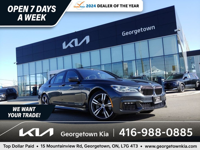 2017 BMW 750i xDrive 4.4L AWD | SUNROOF | NAV | 78K KM | HTD SEA in Cars & Trucks in Oakville / Halton Region