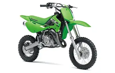 The KX65 motorcycle is the ideal dirt bike for introducing young racers to the competitive ranks of...