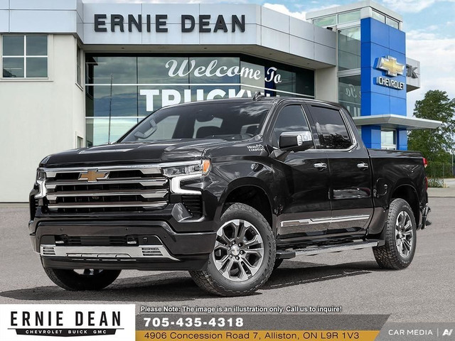 2025 Chevrolet Silverado 1500 High Country 6.2 L V8 // MIDNIG... in Cars & Trucks in Barrie