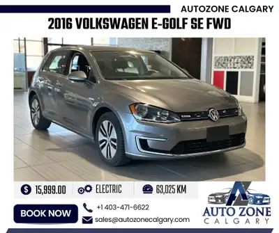 2016 Volkswagen E-Golf SE FWD |  $193.00/bi-weekly