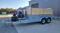 Leaf Vac Galvanized Dump Trailer