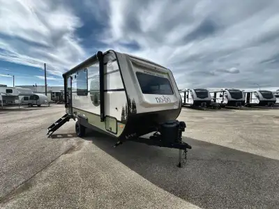 Forest River No Boundaries 18 Series travel trailer NB18.2 highlights: Queen Bed Full Bath Outside K...