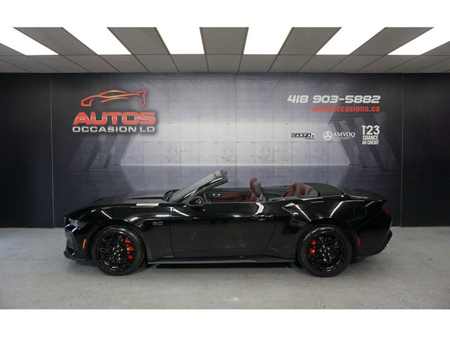 2025 Ford Mustang GT PREMIUM 5.0L AUTO CONVERTIBLE CUIR ROUGE WO in Cars & Trucks in Lévis