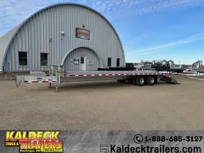 2022 EBY 102in. x 30in. 25K ALUMINUM DECKOVER TRAILER - (2) 12K Drop-Leg Jacks - (2) 10,000# Tandem...