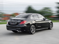 2020 Mercedes Benz C-300 AMG PKG Black Exterior on Black Interior comes with Navigation and 360 Came... (image 4)