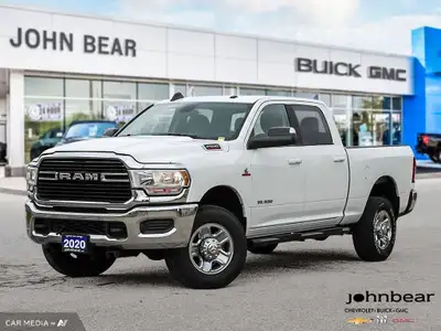2020 Ram 2500 Big Horn AS IS (NOT CERTIFIED | CLEAN CARFAX | LOCAL TRADE Block heater, Centre Stack...