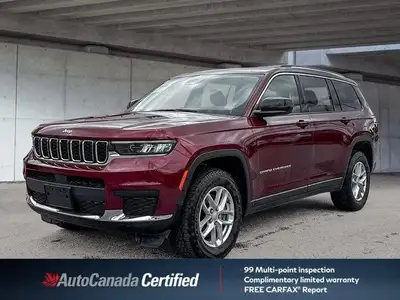 Command the road in this 2023 Jeep Grand Cherokee L Laredo, a fresh trade-in boasting a stunning Vel...