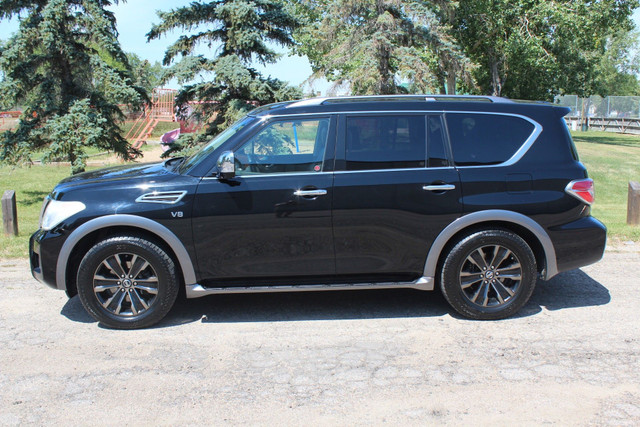 2017 Nissan Armada Platinum CLEARANCE PRICED LEATHER SUNROOF AWD in Cars & Trucks in Regina - Image 2