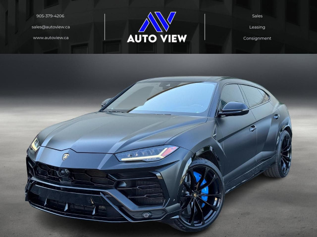 2022 Lamborghini Urus Base **WRAPPED MATTE BLACK**BLUE ELEOS PAI in Cars & Trucks in Hamilton