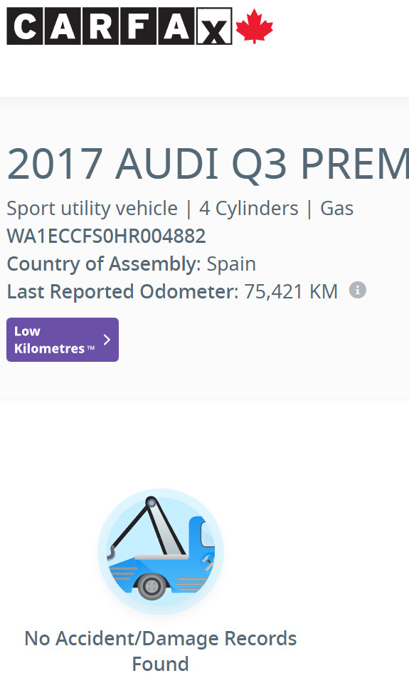 2017 Audi Q3 PREMIUM/78000 KM! NO ACCIDENTS! CERTIFIED! in Cars & Trucks in Edmonton - Image 2