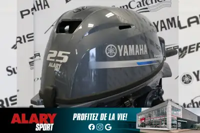Ce moteur hors-bord YAMAHA F25LWHC 2025 est disponible DÈS MAINTENANT! Contactez-nous au 450-420-270...